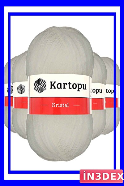 İN3DEX Double Layered Crystal Fiber Rope 5 Pieces Ecru Color