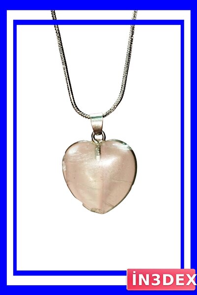 İN3DEX Handmade Natural Stone Necklace 2 cm Pendant and 20 cm Chain