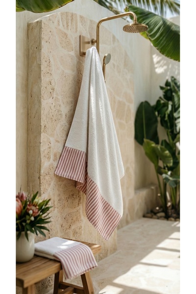 Minteks Moods Смугастий 100% бавовна 70x140см Банний рушник