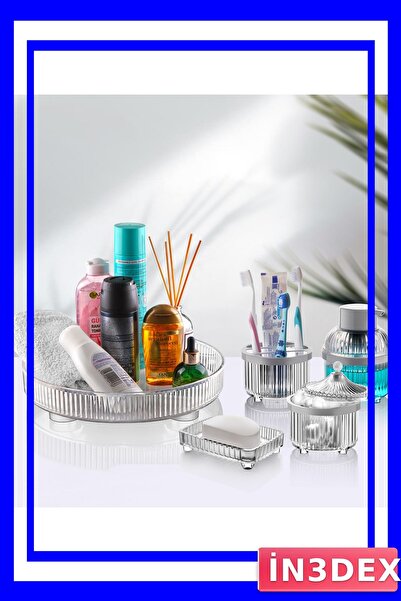 İN3DEX Bathroom Accessory Set 5 Pieces White Color