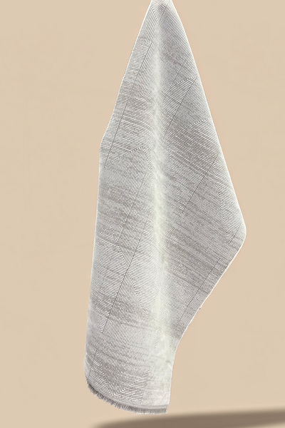 turgut Bambu İnce Halı Gri Geometrik Desenli Kaymaz Taban Yıkanabilir Mutfak ...