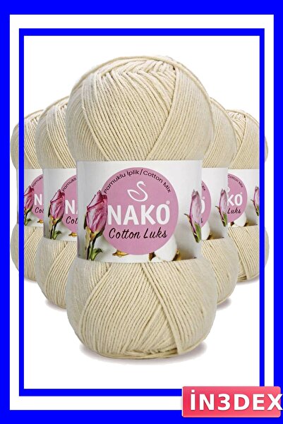 İN3DEX 5 Pieces of Cotton Knitting Yarn for Making Vests and Tunics