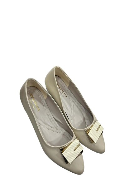 Acarbey Shoes Çift Kare Tokalı Babet