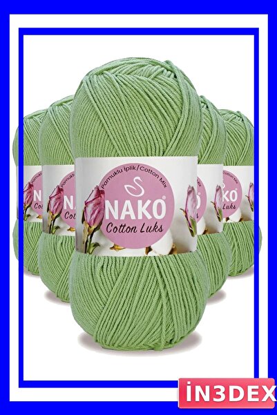 İN3DEX Cotton Knitting Yarn Set 5-Pack Assorted Colors