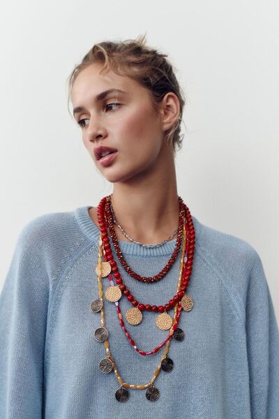 Liora Women Accessories LwA Boncuklu Çoklu Set Tasarım Kolye