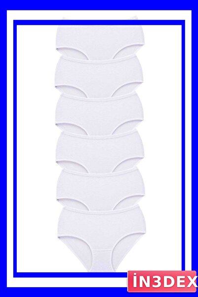 İN3DEX High Waist Bato Panties 6 Pack Thick Elastic