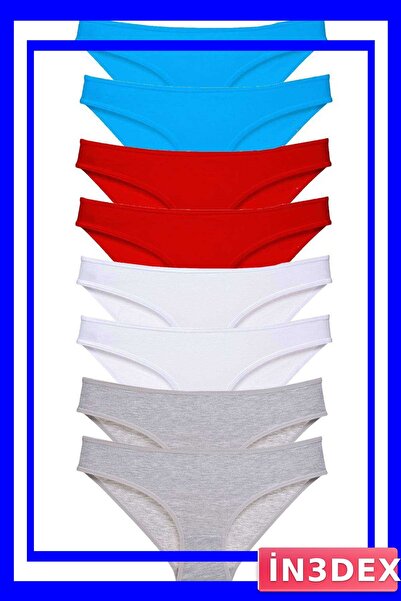 İN3DEX 8-Piece Lycra Women's Slip Panties Set Economic Package