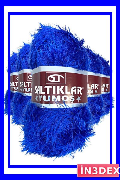 İN3DEX 5 Pieces Set of Soft Hand Knitting Yarns with Beards