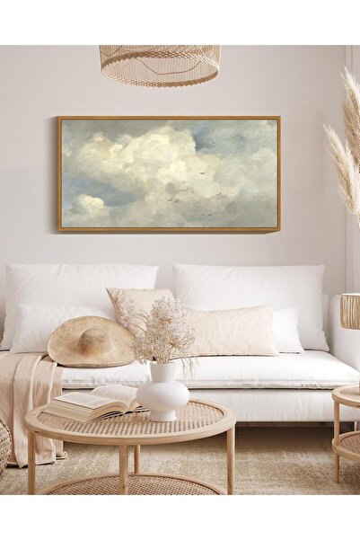 ALAYRA International Grassland Meadow Wildflower Field – Rustic Canvas Wall A...