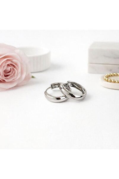 Archhazel Jewelery STEEL OVAL EARRING