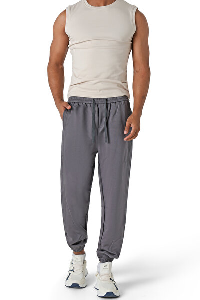 hendam Men's casual comfortable trousers with an elastic waistband