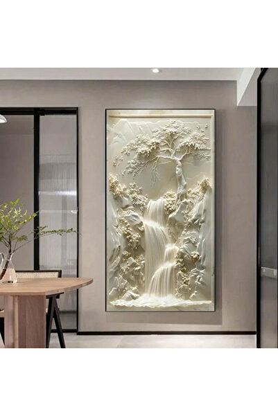 3D Art Sa Canvas wall art, Waterfall of Serenity