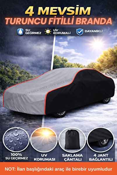 Dock غطاء سيارة أودي Q3 سبورت باك باللون البرتقالي والرمادي والأسود (حماية كا...