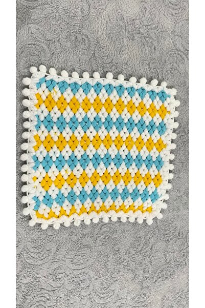 DH NATURAL منشفة حمام ملونة مصنوعة يدويًا بنمط متعرج (مع حواف منفوشة)