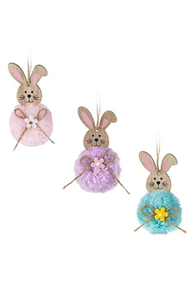 OEM Hanging Decorative Bunnies with Artificial Fur in Various Colors 9.5cm - ...