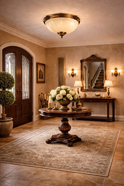 HubRom Плафониера, MASS 5030-3071-52FR 30x30xHmax15 см, 3xE14-40W 30 см Античен