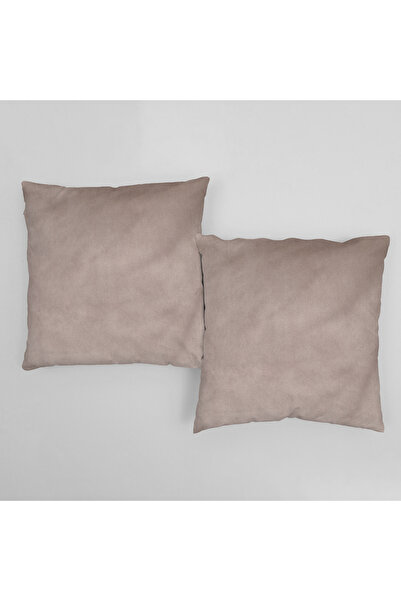 Casasro Set 2 Perne Decorative, Cappuccino, 45x45cm, Catifea Lux