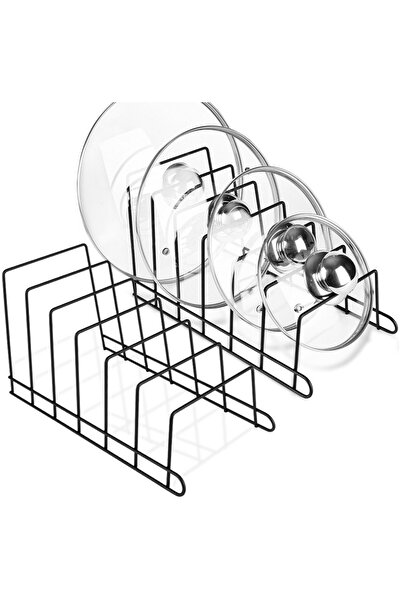 Vilde Stand for lids and plates, metal, black, 2 pcs.