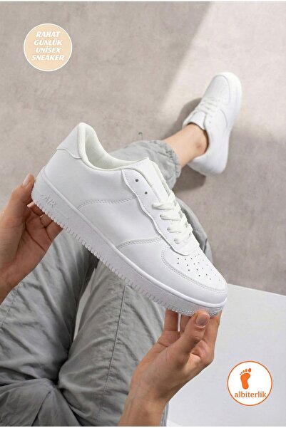 AlbiShoes Unisex Women's Men's Sports Shoes Lace-Up School Daily Walking Spor...