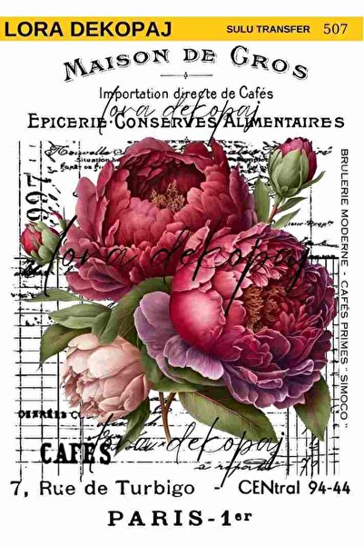 Lora Dekopaj Sulu Transfer Kağıdı - 507 25x35 cm