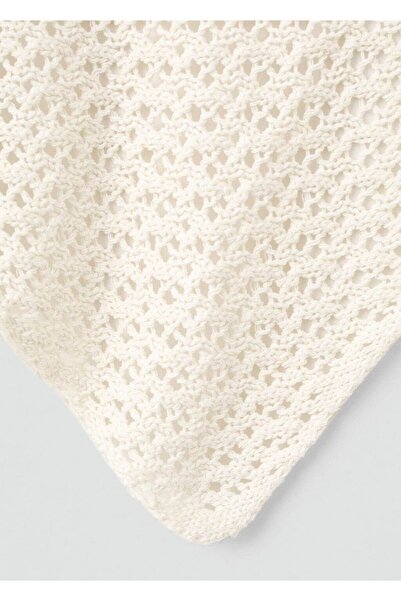 MANGO Woman Ajur örgü yelek