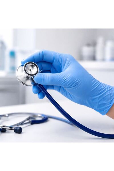 PROTECT Mănuși de examinare de unică folosință din nitril albastru