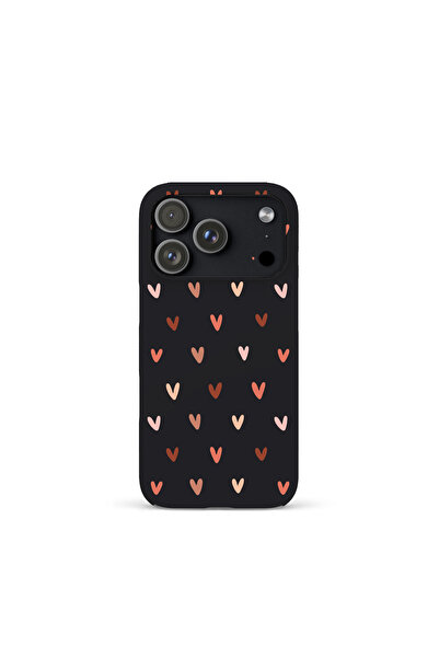 KaffCase حافظة هاتف من السيليكون الفاخرة بتصميم قلوب ملونة متوافقة مع آيفون 1...