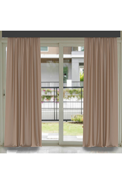Casasro Set of 2 curtains, 140x245cm, Velvet 285gr/sqm, Cream