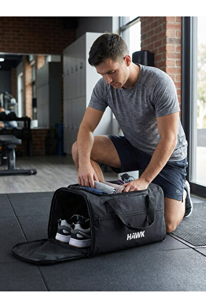 HAWK Büyük Boy Omuz Valizi Spor Seyahat Gym Fıtness Çok Amaçlı Ayakkabı Gözlü...