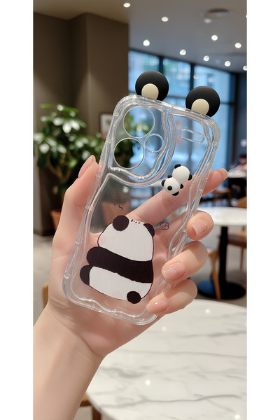 TechTrove Redmi Note 13 Pro Plus İçin Uyumlu 3D Kulaklı Sevimli Panda Figürlü...