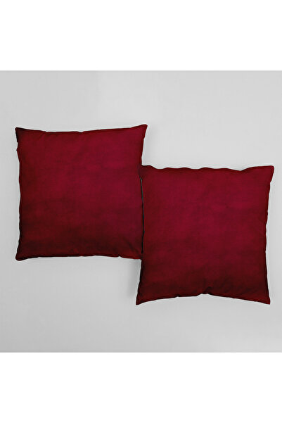 Casasro Set 2 Perne Decorative, Visiniu, 45x45cm, Catifea Lux