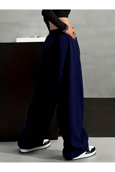 Nilvor Unisex Cute Cat Baggy Cut Wide Leg Sweatpants