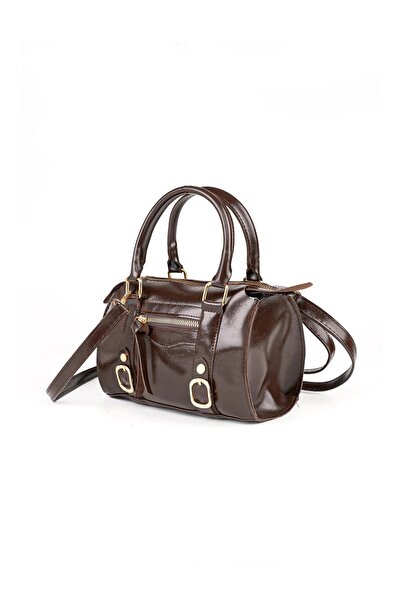 Beshora Wagner Coffee Matte Women's Vintage Design Buckle Detailed Zippered D...