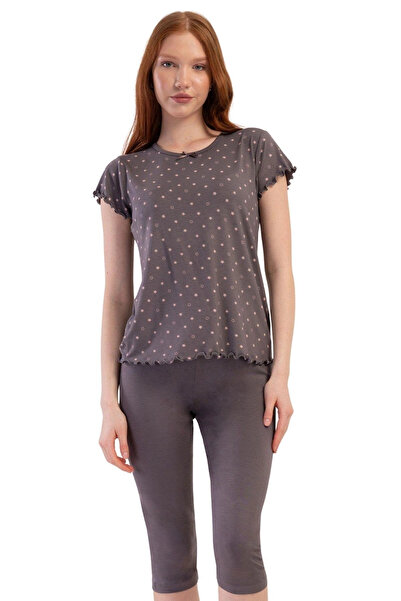 Beruflic ليكرا فيسكوز كبير الحجم رقبة قارب تنورة قصيرة الأكمام Ov