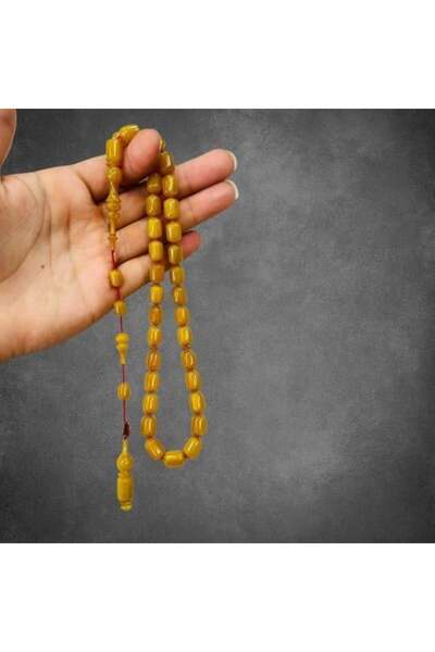 alomran orientals Sandalwood rosary in turmeric color