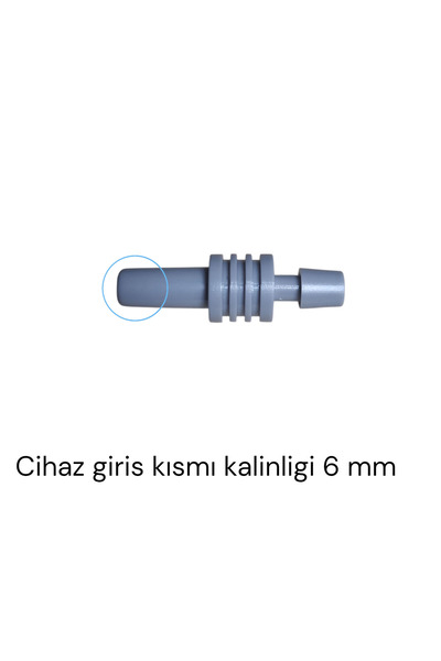 ARCHER Dijital Tansiyon Aleti Konnektör Jak Bağlantı Aparatı Gri Düz Tıp 6 Mm