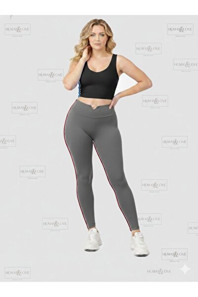 HUMAN LOVE Heart-Detail Leggings and Strappy Crop Top