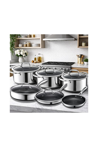 Nutricook Eterna Tri-Ply Hybrid 11pc Ultimate Family Set