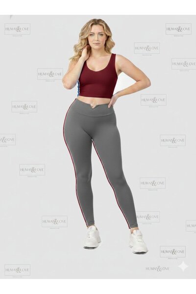 HUMAN LOVE Heart-Detail Leggings and Strappy Crop Top