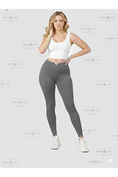 HUMAN LOVE Heart-Detail Leggings and Strappy Crop Top