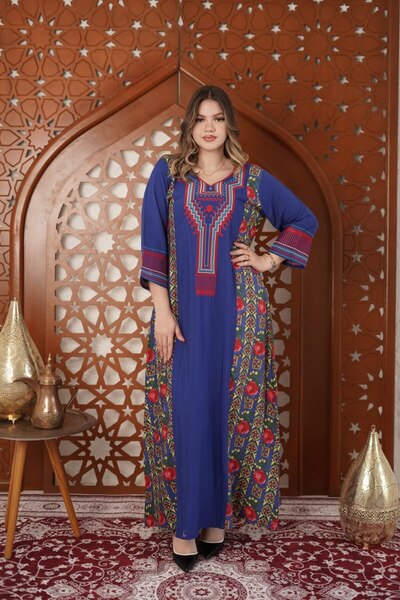 AFandina Shalki-style jalabiya with elegant traditional details R2026