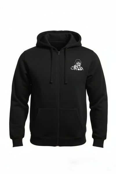 Ultramag Thick sweatshirt with zip and double "logo" hood