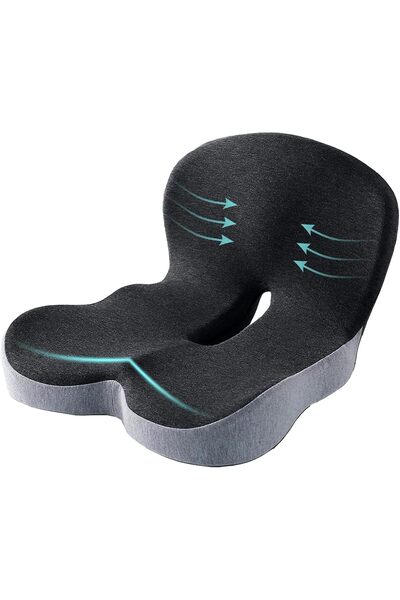 SAMLOO وسائد مقاعد من إسفنج الذاكرة لسائقي الشاحنات، وسائد كراسي المكاتب، وسا...