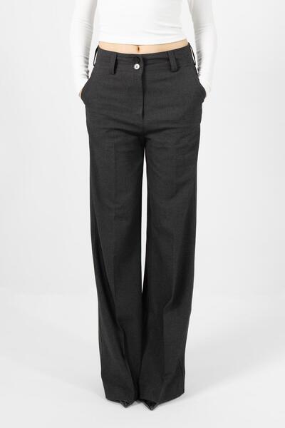 LA PANTE Women's Trousers Palazzo Trousers Wide Leg Lycra Loose Leg Comfortab...