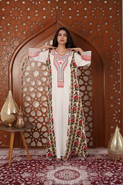 AFandina Shalki-style jalabiya with elegant traditional details R2026