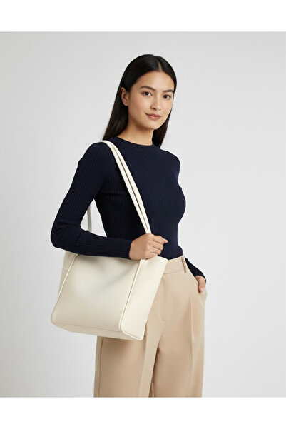 Parspera Women's Black Large Zippered Faux Leather Shoulder Bag Daily-Sports-...