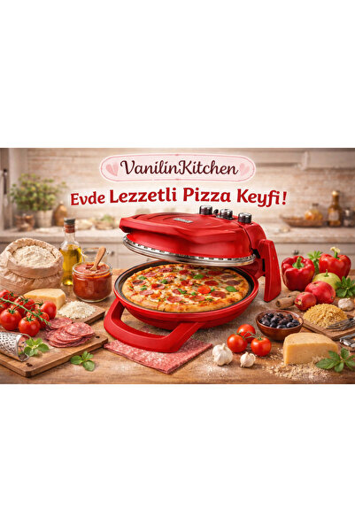 vanilinkitchen Stone Oven Pizza Machine Lahmacun Machine Natural Stone Oven 4...