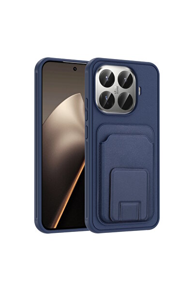 m.tk moveteck Mi 15T Pro Kılıf Kamera Çıkıntılı Extra Standlı Kartlıklı Cüzda...