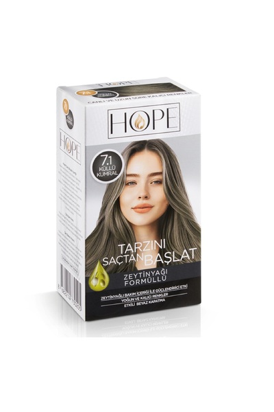 Hope Saç Boyası 7.1 Küllü Kumral