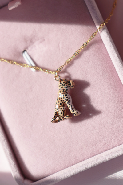 Yenress Collection Leopar Charm Kolye